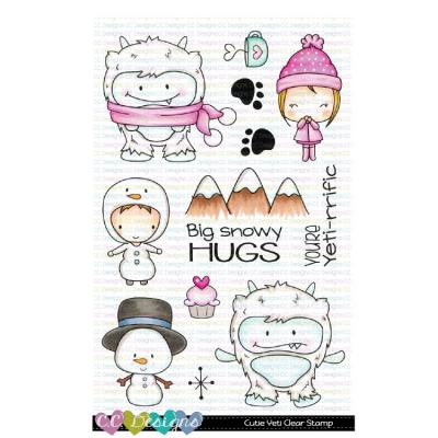 C.C. Designs Clear Stamps - Cutie Yeti